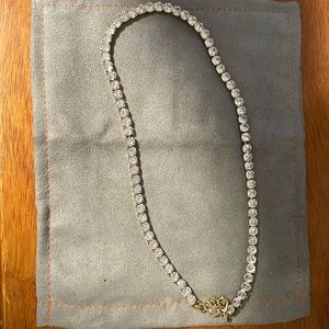 J. Crew crystal tennis necklace
